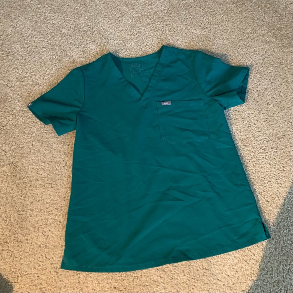 Figs Women’s Hunter Green Catarina One Pocket Scrub Top